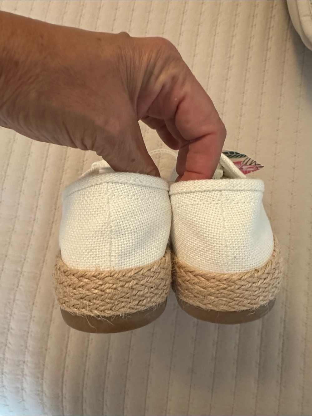 NWT Tommy Bahama Galana White Espadrille Platform Sneaker 8M - Picture 4 of 12